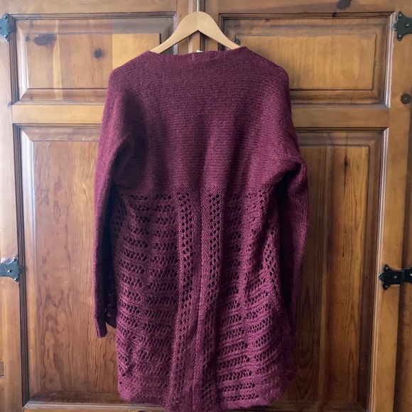 Vintage Grace & Lace Burgundy One  Size Sweater. - Picture 2 of 3